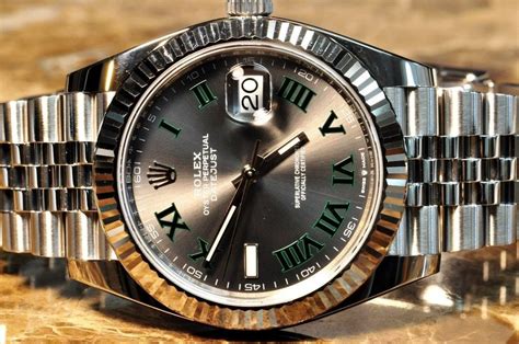 rolex datejust 41 slate dial green roman numerals|Rolex Datejust green dial price.